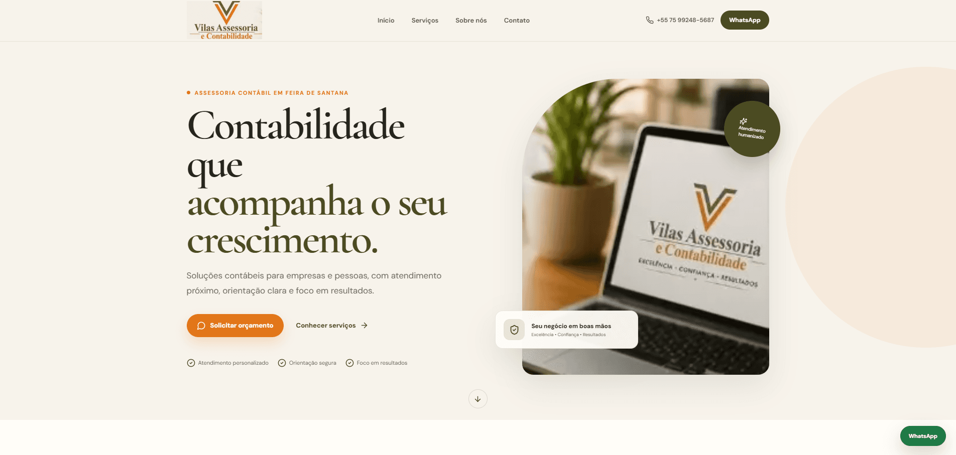 Imagem do projeto Vilas Assessoria Contabil